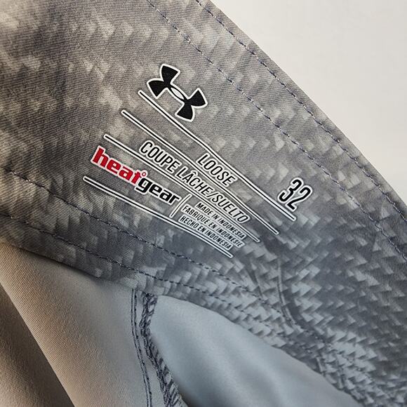 Under Armour UA Reblek Boardshorts Mens 32 Gray Blue 10" Inseam 1271514 - Picture 8 of 12